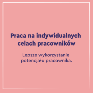 Praca na indywidualnych celach pracowników Małgorzata Hybińska