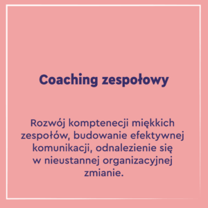 Coaching zespołowy Małgorzata Hybińska