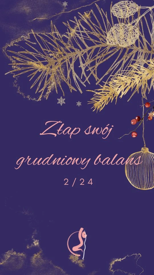 ZŁAP SWÓJ GRUDNIOWY BALANS 

Złap swój grudniowy balans to codzienne spotkania z samą sobą | samym sobą.

Moją intencją jest to, aby Grudzień minął nam miękko, miło i spokojnie. Wiem, że w tym miesiącu jest dużo napięć, czas jakby przyśpiesza bo chcemy się ze wszystkim wyrobić do końca roku - rozluźnijmy się wspólnie, odczarujmy ten czas 🪄
Napełniajmy swoje kubeczki dobrostanem 💜 

Z serca,
Małgo

---
#hybacoachka #hybajoginka #poznajsięlepiej
#złapswójbalans #złapswójgrudniowybalans #dobrostan #wellbeing #jogapolska